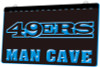 49ers, Man Cave, Acrylic, LED, Sign, light, lighted, neon