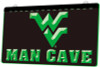 West Virginia, Man Cave, Acrylic, LED, Sign, neon, light. lighted