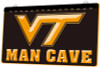 Virginia Tech, Man Cave, Acrylic, LED, Sign, neon, light, lighted