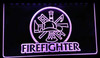 fireman, fire department, led, neon, sign