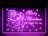 santa, merry christmas, light, sign, led, neon