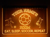 soccer, kids, name, custom, led, neon, acrylic, sign, light