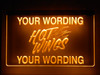 wings, hot wings, custom,  led, neon, sign, acrylic, light