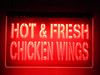 fresh, chicken wings, chicken, wings, led, neon, sign, acrylic, light