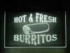 burritos, mexican food, led, neon, sign, acrylic, light