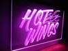 hot wings, chicken, wings, chicken wings, food, led, neon, sign, acrylic, light