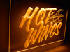 hot wings, chicken, wings, chicken wings, food, led, neon, sign, acrylic, light