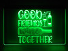 wine, led, neon, sign, acrylic, lighted, light, Good Friends Wine Together