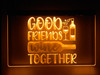 wine, led, neon, sign, acrylic, lighted, light, Good Friends Wine Together