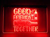 wine, led, neon, sign, acrylic, lighted, light, Good Friends Wine Together