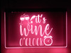 wine, led, neon, sign, acrylic, lighted, light, It's Wine O'clock