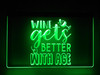 wine, led, neon, sign, acrylic, lighted, light, Wine Gets Better With Age