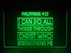 God, Jesus, led, God, Church, Christian, Neon, Sign, faith, light, lighted sign, Philippians 4:13 Acrylic LED Sign