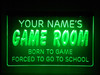 LED, Neon, Sign, light, lighted sign, gaming, video game, ps5, ps4, game room, born to game, personalized