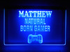 LED, Neon, Sign, light, lighted sign, gaming, video game, ps5, ps4, game room, gamer, Natural Born Gamer