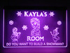 child's room, led, lighted, sign, night light, neon, kid's room, frozen