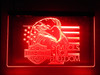 led, lighted, sign, night light, neon, Harley Davidson, Harley, Symbols of Freedom