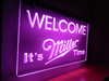 LED, Neon, Sign, light, lighted sign, custom, miller, miller time