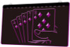 LED, Neon, Sign, light, lighted sign, custom, poker, cards, playing cards, flush
