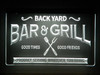 LED, Neon, Sign, light, lighted sign, custom, 
Back Yard, Bar, and, Grill