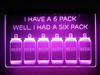 LED, Neon, Sign, light, lighted sign, custom, 
6 pack, beer, man cave