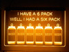 LED, Neon, Sign, light, lighted sign, custom, 
6 pack, beer, man cave