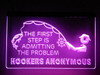 LED, Neon, Sign, light, lighted sign, custom, 
Hooker's Anonymous , fishing