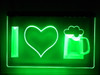 LED, Neon, Sign, light, lighted sign, custom, 
I Love, Beer