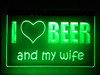 LED, Neon, Sign, light, lighted sign, custom, 
I Love, Beer, Wife