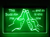 LED, Neon, Sign, light, lighted sign, custom, 
This Buds For Me, bud, Budweiser, funny