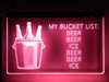 LED, Neon, Sign, light, lighted sign, custom, 
Bucket, List, beer, man cave