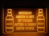 LED, Neon, Sign, light, lighted sign, custom, 
Beer, Nothing Beats a Set of Twins, funny