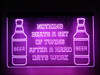 LED, Neon, Sign, light, lighted sign, custom, 
Beer, Nothing Beats a Set of Twins, funny