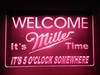 LED, Neon, Sign, light, lighted sign, custom, mgd, miller, beer, 5 O'clock Somewhere