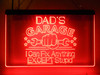 LED, Neon, Sign, light, lighted sign, custom, 
Dad's, garage
