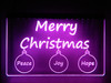 LED, Neon, Sign, light, lighted sign, custom, Peace, Joy, Hope, Christmas