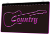 Country music,  Guitar, led, neon, sign