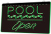 pool, pool open, led, neon, acrylic, sign