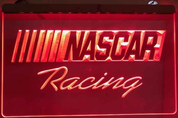 3D engraved custom made acrylic LED NASCAR Sign (A)