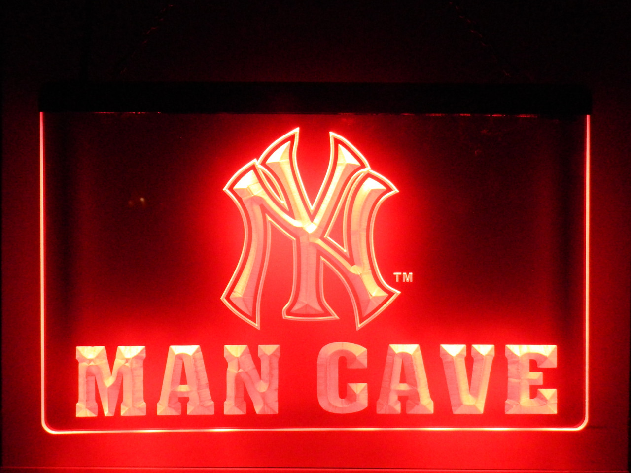 New York Yankees Man Cave Acrylic LED Sign