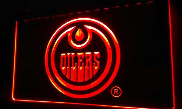Edmonton Oilers Acrylic LED Sign