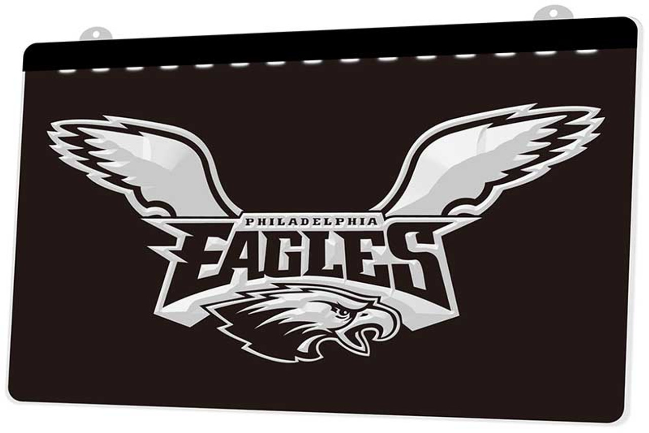 Philadelphia Eagles Logo on Black Background