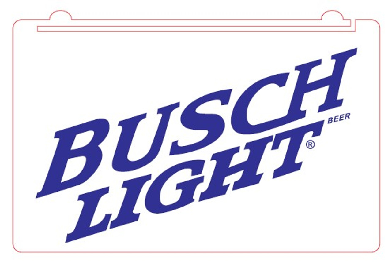 3D Engraved Custom Made Acrylic LED Busch Light Beer Sign