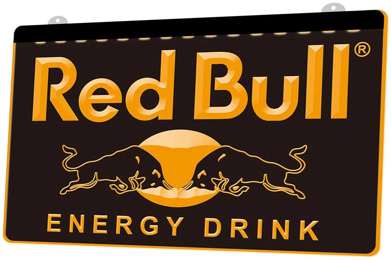 Red Bull Acrylic LED Sign