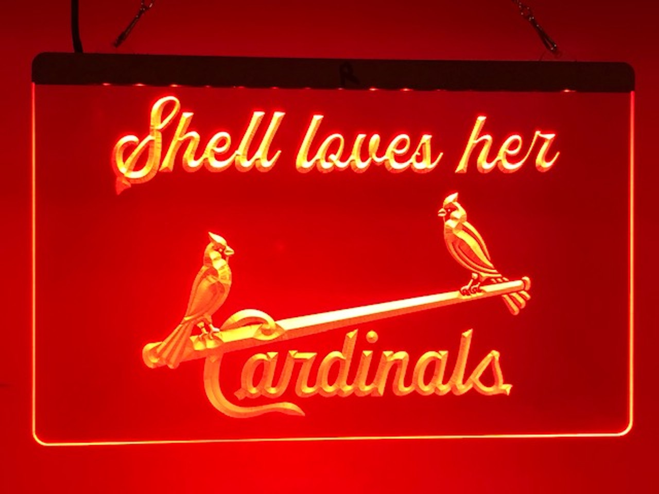 Custom St. Louis Cardinals Acrylic LED Sign (E)