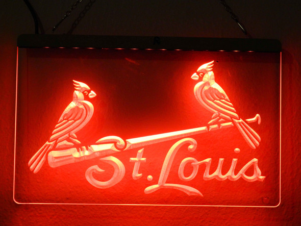 cardinals, led, neon, sign, light, stl, st. louis, cards,