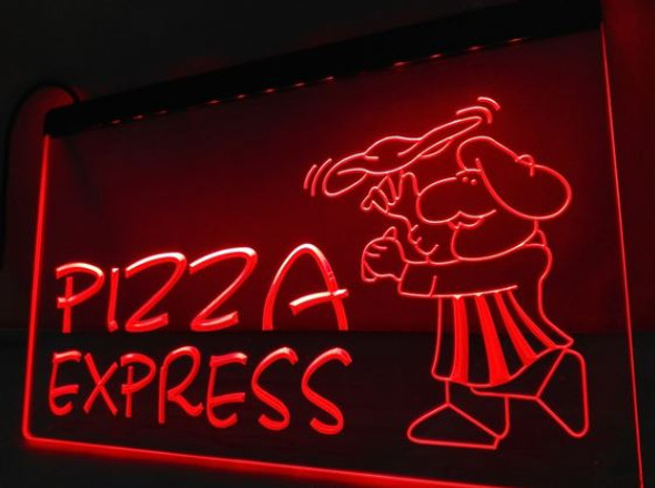 pizza, express, led, neon, light, sign