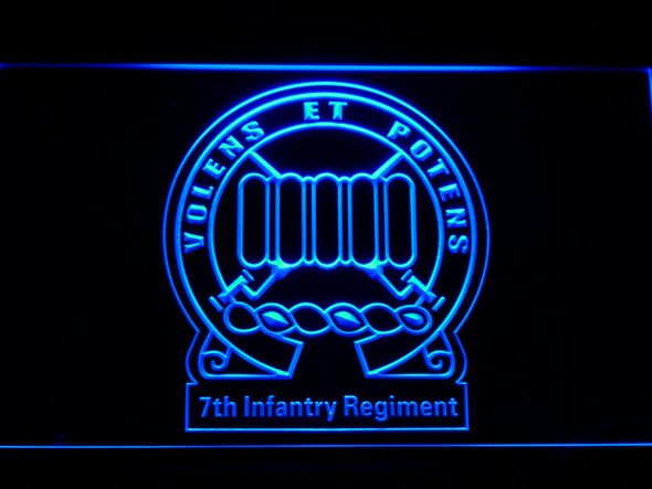 US, Army, 7th, Infantry, Regiment, LED, Sign, neon, light, lighted, sign