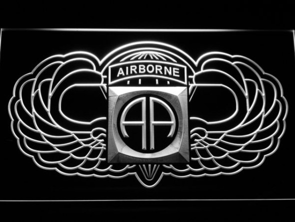 US, Army, 82nd, Airborne, Division, Wings, LED, Sign, light, lighted, neon