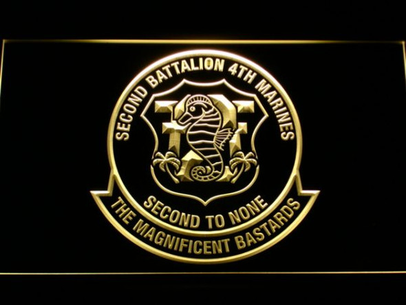 US, Marine, Corps, 2nd, Battalion, 4th, Marines, LED, Sign, neon, light, lighted